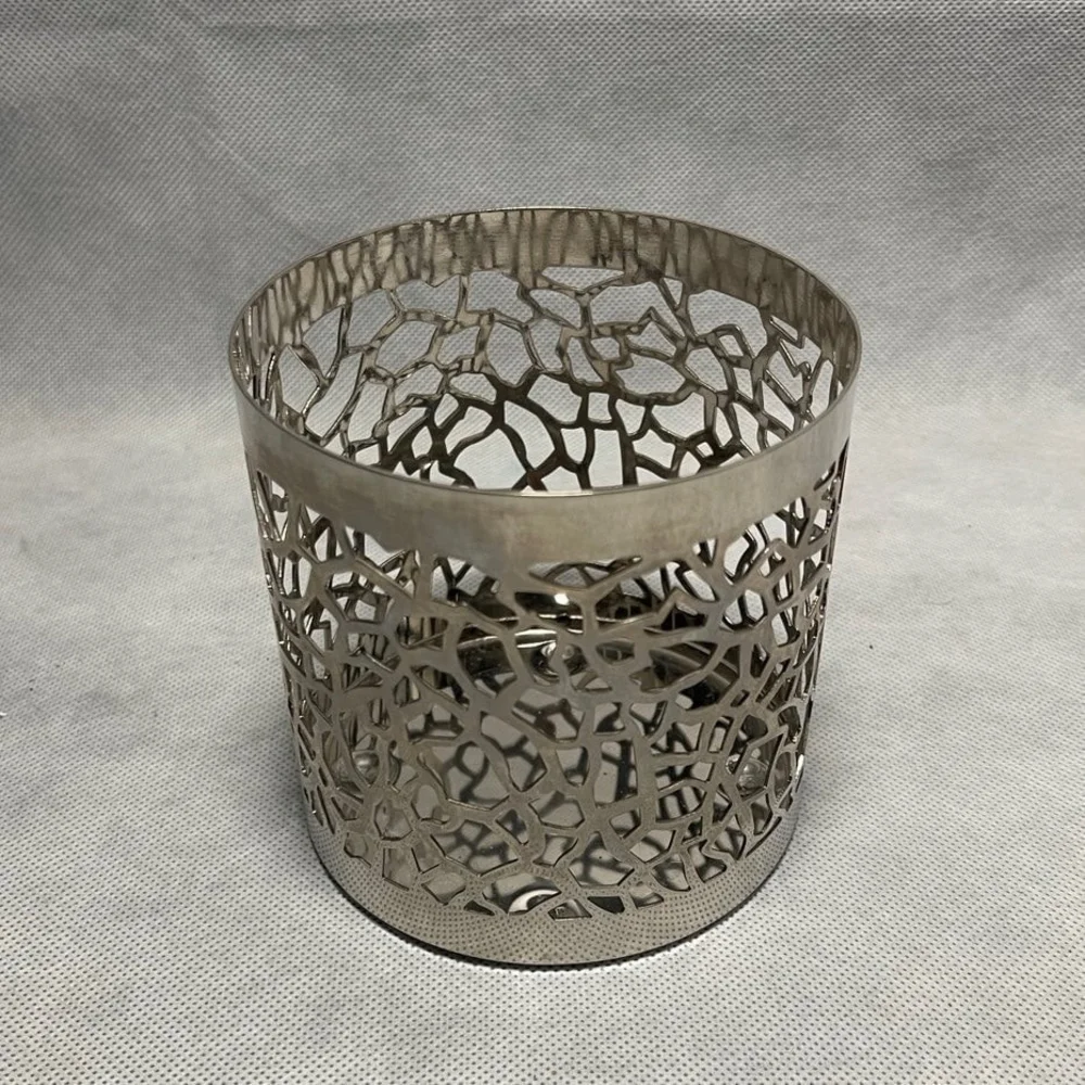 Yankee Candle Matrix Brushed Silver Metal Candle Holder 4